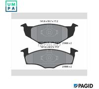 PAGID T1094N Brake pad set