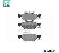 PAGID T1095N Brake pad set