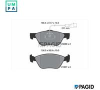 BRAKE PAD SET DISC BRAKE T1099N FOR ALFA ROMEO FIAT LANCIA 2.0L 4cyl 2.4L 5cyl