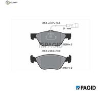 BRAKE PAD SET DISC BRAKE T1099N FOR ALFA ROMEO FIAT LANCIA 2.0L 4cyl 2.4L 5cyl