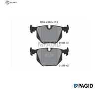BRAKE PAD SET DISC BRAKE T1120N FOR WIESMANN BMW MASERATI 3.0L 6cyl MF3 Roadster