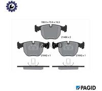 PAGID T1136N Brake pad set