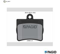 BRAKE PAD SET DISC BRAKE T1139N FOR MERCEDES-BENZ M111.961/960OM 611.960 2.2L