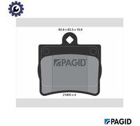 BRAKE PAD SET DISC BRAKE T1139N FOR MERCEDES-BENZ M111.961/960OM 611.960 2.2L