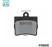 BRAKE PAD SET DISC BRAKE T1139N FOR MERCEDES-BENZ M111.961/960OM 611.960 2.2L
