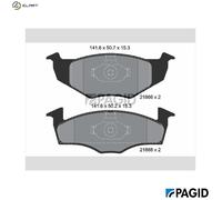 PAGID T1143N Brake pad set
