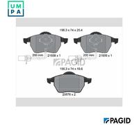 PAGID T1149N Brake pad set