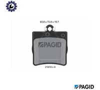 PAGID T1153N Brake pad set