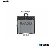 PAGID T1153N Brake pad set