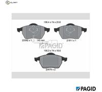 PAGID T1154N Brake pad set