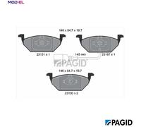 PAGID T1163N Brake pad set