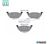 PAGID T1163N Brake pad set