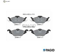 PAGID T1164N Brake pad set