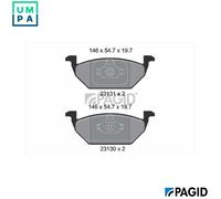 PAGID T1165N Brake pad set