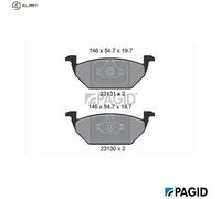 PAGID T1165N Brake pad set