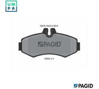 PAGID T1168N Brake pad set