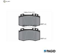 PAGID T1174N Brake pad set