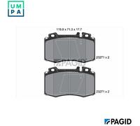 PAGID T1174N Brake pad set