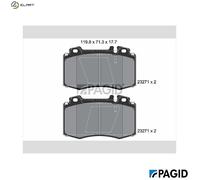 PAGID T1174N Brake pad set