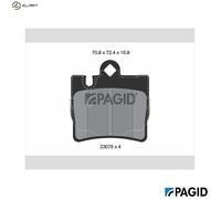 PAGID T1175N Brake pad set