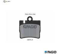 PAGID T1175N Brake pad set