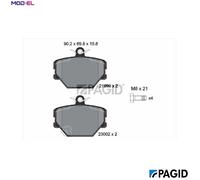 PAGID T1176N Brake pad set