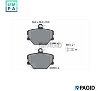 PAGID T1176N Brake pad set