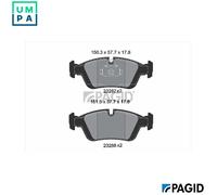 PAGID T1177N Brake pad set