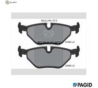 BRAKE PAD SET DISC BRAKE T1178N FOR WIESMANN ALPINA MG ZT- BMW 3/E46/Compact ZT