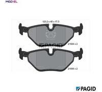 BRAKE PAD SET DISC BRAKE T1178N FOR WIESMANN ALPINA MG ZT- BMW 3/E46/Compact ZT