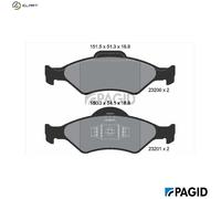 PAGID T1192N Brake pad set