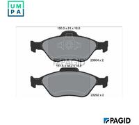 PAGID T1193N Brake pad set