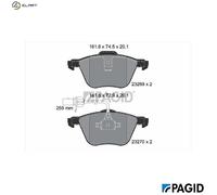 PAGID T1195N Brake pad set