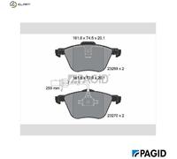 PAGID T1195N Brake pad set