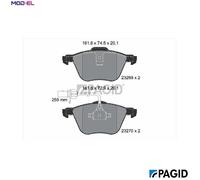PAGID T1195N Brake pad set