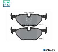 BRAKE PAD SET DISC BRAKE T1207N FOR SAAB B205E/B205LB235R/B235L/B235E 2.3L 4cyl