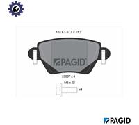 BRAKE PAD SET DISC BRAKE T1211N FOR JAGUAR FORD MONDEO/III/Turnier QJBA 2.2L