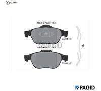PAGID T1214N Brake pad set