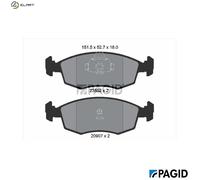 PAGID T1216N Brake pad set