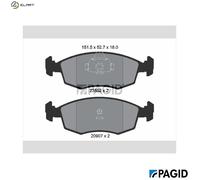PAGID T1216N Brake pad set