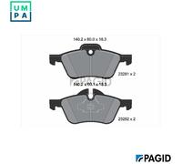 PAGID T1220N Brake pad set