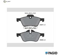 PAGID T1220N Brake pad set
