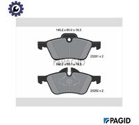 PAGID T1220N Brake pad set