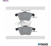 BRAKE PAD SET DISC BRAKE T1223N FOR SEAT AUDI A4/B7/Convertible/B5 A6/C6 A8/D3