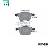 BRAKE PAD SET DISC BRAKE T1223N FOR SEAT AUDI A4/B7/Convertible/B5 A6/C6 A8/D3