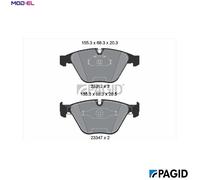 PAGID T1230N Brake pad set