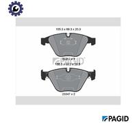 PAGID T1230N Brake pad set