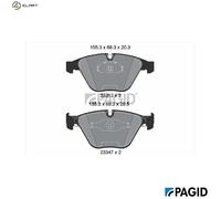 PAGID T1230N Brake pad set