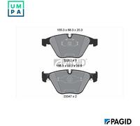 PAGID T1230N Brake pad set