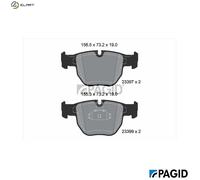 BRAKE PAD SET DISC BRAKE T1233N FOR LAND ROVER RANGE/III 306D1 2.9L 6cyl 4.2L